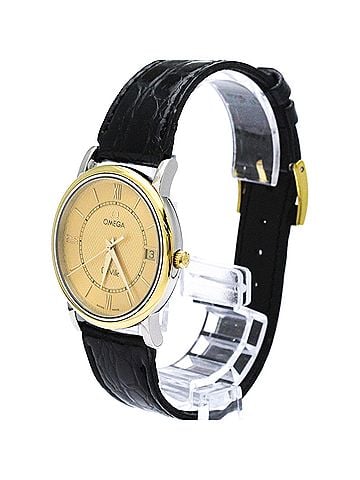 Omega OMEGA Omega Devil Prestige 18K Gold Steel Quartz Mens Watch 7714.11.01 (view 2)