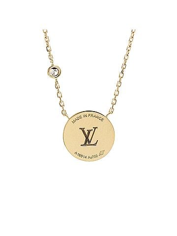 Louis Vuitton Louis Vuitton Sun Blossom Purple Jade Necklace Pink Gold (18K) Men,Women Fashion Necklace (Pink Gold) (view 2)