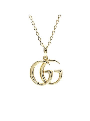 Gucci Gucci Double GG Necklace Yellow Gold (18K) No Stone Men,Women Fashion Necklace (Gold) (view 1)