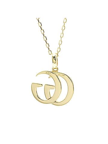 Gucci Gucci Double GG Necklace Yellow Gold (18K) No Stone Men,Women Fashion Necklace (Gold) (view 2)