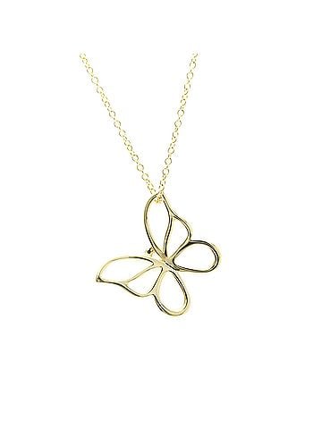 Tiffany & Co. Tiffany Butterfly Necklace Yellow Gold (18K) No Stone Men,Women Fashion Necklace (Gold) (view 1)