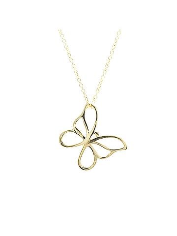 Tiffany & Co. Tiffany Butterfly Necklace Yellow Gold (18K) No Stone Men,Women Fashion Necklace (Gold) (view 2)