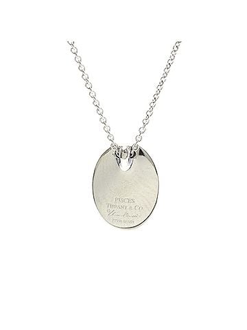 Tiffany & Co. Tiffany Madonna Necklace Platinum No Stone Men,Women Fashion Necklace (Silver) (view 2)