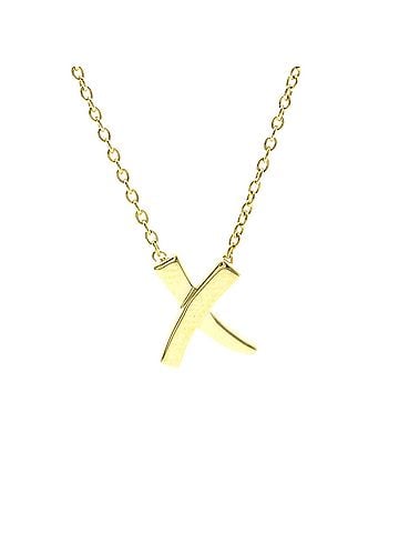 Tiffany & Co. Tiffany Kiss Necklace Yellow Gold (18K) No Stone Women,Men Fashion Necklace (Gold) (view 1)