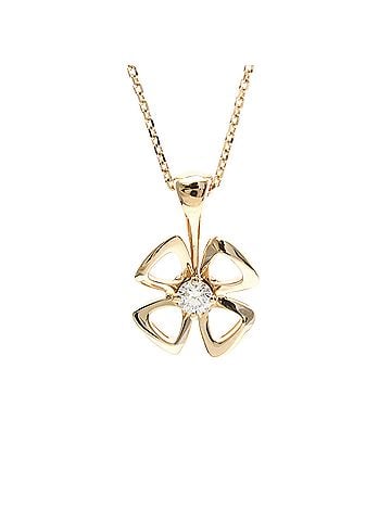 Bvlgari Bvlgari Fioreba Necklace 1P Diamond Necklace Pink Gold (18K) Diamond Men,Women Fashion Necklace (Pink Gold) (view 1)