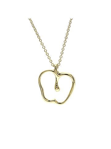 Tiffany & Co. Tiffany Apple Necklace Yellow Gold (18K) No Stone Men,Women Fashion Necklace (Gold) (view 2)