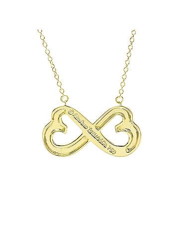 Tiffany & Co. Tiffany Double Loving Heart Necklace Yellow Gold (18K) No Stone Men,Women Fashion Necklace (view 2)