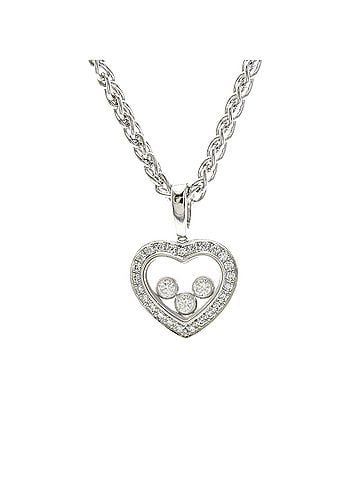 Chopard Chopard Happy Diamond Necklace 79/4502 White Gold (18K) Diamond Men,Women Fashion Necklace (Silver) (view 1)