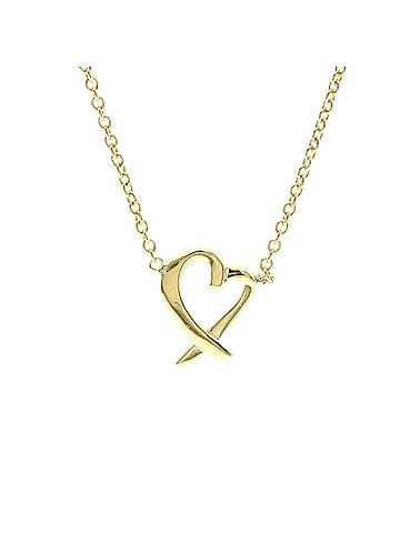 Tiffany & Co. Tiffany Loving Heart Necklace Yellow Gold (18K) No Stone Men,Women Fashion Necklace (Gold) (view 1)
