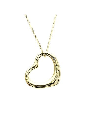 Tiffany & Co. Tiffany Open Heart Necklace Yellow Gold (18K) No Stone Men,Women Fashion Necklace (Gold) (view 2)