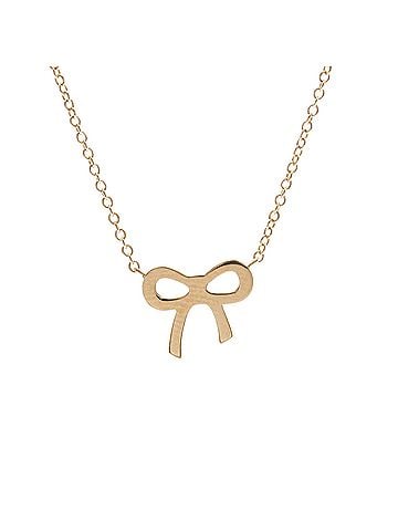 Tiffany & Co. Tiffany Metro Bow Diamond Necklace Pink Gold (18K) Diamond Men,Women Fashion Necklace (Pink Gold) (view 2)