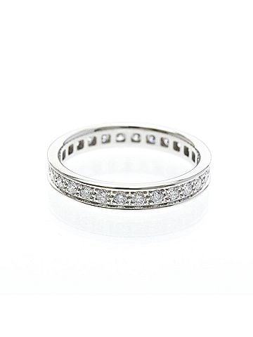 Cartier Cartier Full Eternity Ring White Gold (18K) Fashion Diamond Band Ring Silver (view 1)