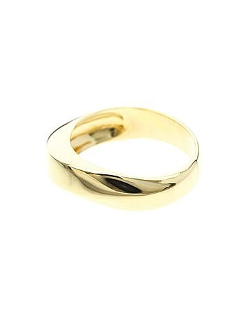 Tiffany & Co. Tiffany Knife Edge Ring Yellow Gold (18K) Fashion No Stone Band Ring Gold (view 2)