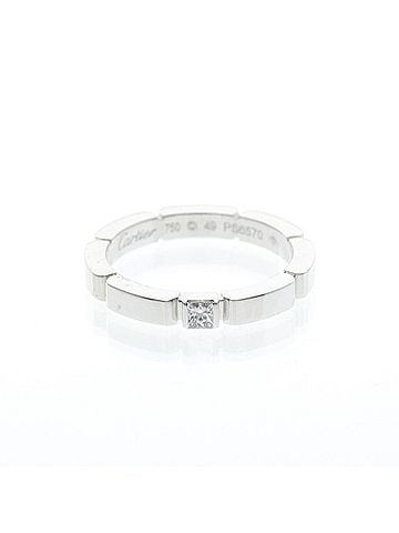 Cartier Cartier Maillon Panthère Ring With 1 Diamond White Gold (18K) Fashion Diamond Band Ring Silver (view 1)