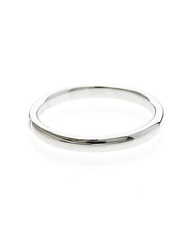 Tiffany & Co. Tiffany Stacking Band Ring 1P Diamond Platinum Fashion Diamond Band Ring Silver (view 2)