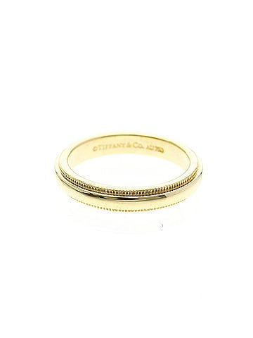 Tiffany & Co. Tiffany Milgrain Ring Yellow Gold (18K) Fashion No Stone Band Ring Gold (view 1)
