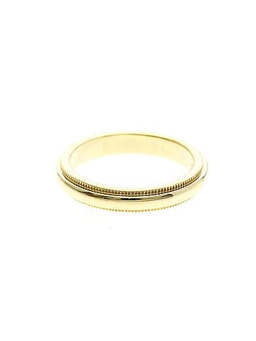 Tiffany & Co. Tiffany Milgrain Ring Yellow Gold (18K) Fashion No Stone Band Ring Gold (view 2)