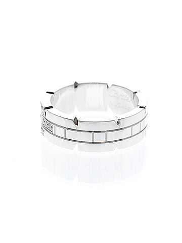 Cartier Cartier Tank Française Ring With Diamonds White Gold (18K) Fashion Diamond Band Ring Silver (view 2)