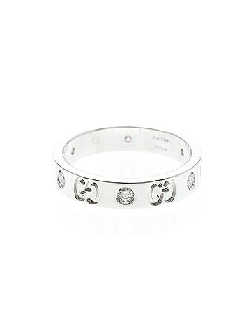 Gucci Gucci Icon Ring Diamond White Gold (18K) Fashion Diamond Band Ring Silver (view 2)