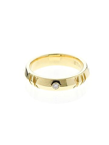 Tiffany & Co. Tiffany Atlas X Closed Ring Yellow Gold (18K) Fashion Diamond Band Ring Gold (view 2)
