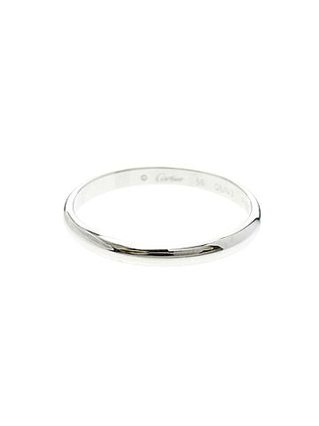 Cartier Cartier 1895 Wedding Ring Platinum Fashion No Stone Band Ring Silver (view 1)