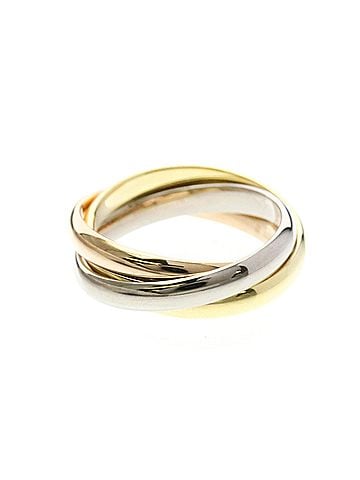 Cartier Cartier Trinity Ring Yellow Gold (18K),Pink Gold (18K),White Gold (18K) Fashion No Stone Band Ring Gold (view 2)
