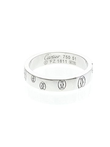 Cartier Cartier Happy Birthday Ring White Gold (18K) Fashion No Stone Band Ring Silver (view 2)