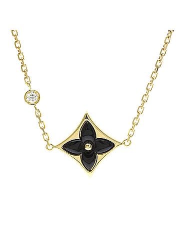 Louis Vuitton Louis Vuitton Brassle Star Blossom Onyx 1P Diamond Bracelet Yellow Gold (18K) Onyx Charm Bracelet Gold,Onyx (view 1)