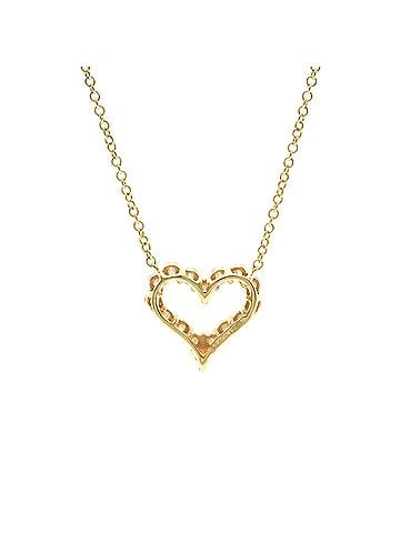 Tiffany & Co. Tiffany Sentimental Heart Necklace Yellow Gold (18K) Diamond Men,Women Fashion Necklace (Gold) (view 2)