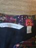 Soft Surroundings 100% Polyester Floral Black Burgundy Red Casual Dress Size L - photo 3