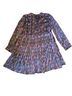 Soft Surroundings 100% Polyester Floral Black Burgundy Red Casual Dress Size L - photo 2
