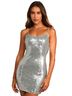 Lulus Silver Cocktail Dress Size S - photo 1