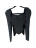 Elliatt Black Silver Long Sleeve Blouse Size M - photo 1