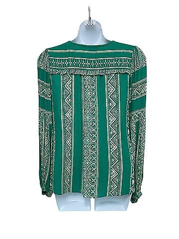 Hale Bob Boho Geometric Tile Long Sleeve Blouse (view 2)
