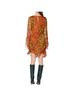 Walter Baker 100% Polyester Floral Red Green Casual Dress Size XS - photo 2
