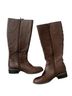 Ralph Lauren 100% Leather 80% Fabric 20% Synthetic Brown Boots Size 5 - photo 2