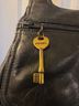 Fossil 100% Leather Black Leather Shoulder Bag One size - photo 3