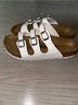 Birkenstock White Tan Sandals Size 7 - photo 4