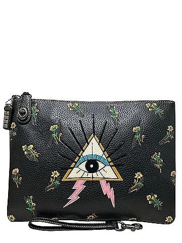 Coach Pyramid Eye Leather Wristlet (view 1)