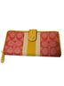 Coach Stripes Multi Color Yellow Pink White Wallet One size - photo 1