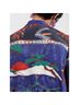 Desigual 100% Viscose 100% Polyester Floral Purple Jacket Size L - photo 7