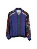 Desigual 100% Viscose 100% Polyester Floral Purple Jacket Size L - photo 2
