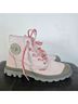 Palladium Pink Gray Ankle Boots Size 6 - photo 7