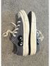 Converse 100% Cotton Gray Black White Sneakers Size 8 - photo 6