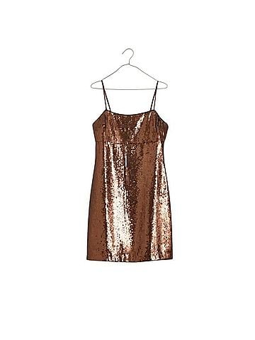 Madewell Marilyn Sequin Slip Mini Dress Casual Dress (view 1)