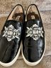 Badgley Mischka Black Silver White Flats Size 7 1/2 - photo 7