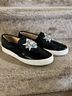 Badgley Mischka Black Silver White Flats Size 7 1/2 - photo 8