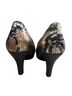 Sofft 100% Leather Snake Print Multi Color Heels Size 7 - photo 2