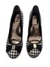 Sofft Houndstooth Black White Gold Heels Size 7 - photo 1