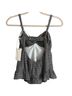 American Threads Checkered-gingham Black White Sleeveless Top Size S - photo 2